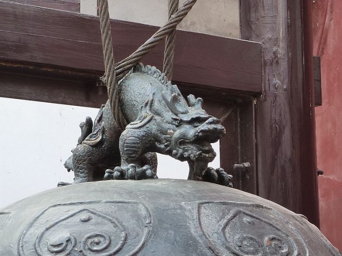 Bồ Lao ở quai chuông tại hành cung Võ Đang, Dương Châu. (Ảnh: Wikipedia)